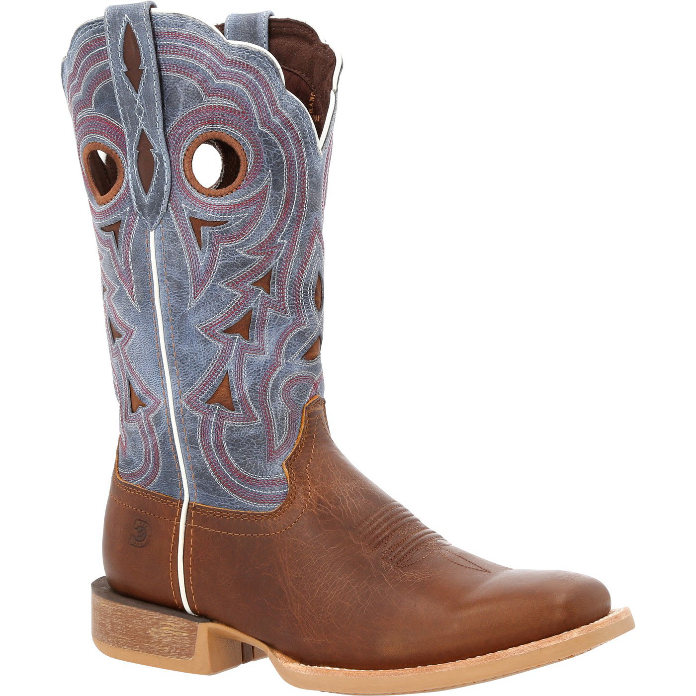 Durango® Lady Rebel Pro Women's Golden Brown & Periwinkle Western Boot
