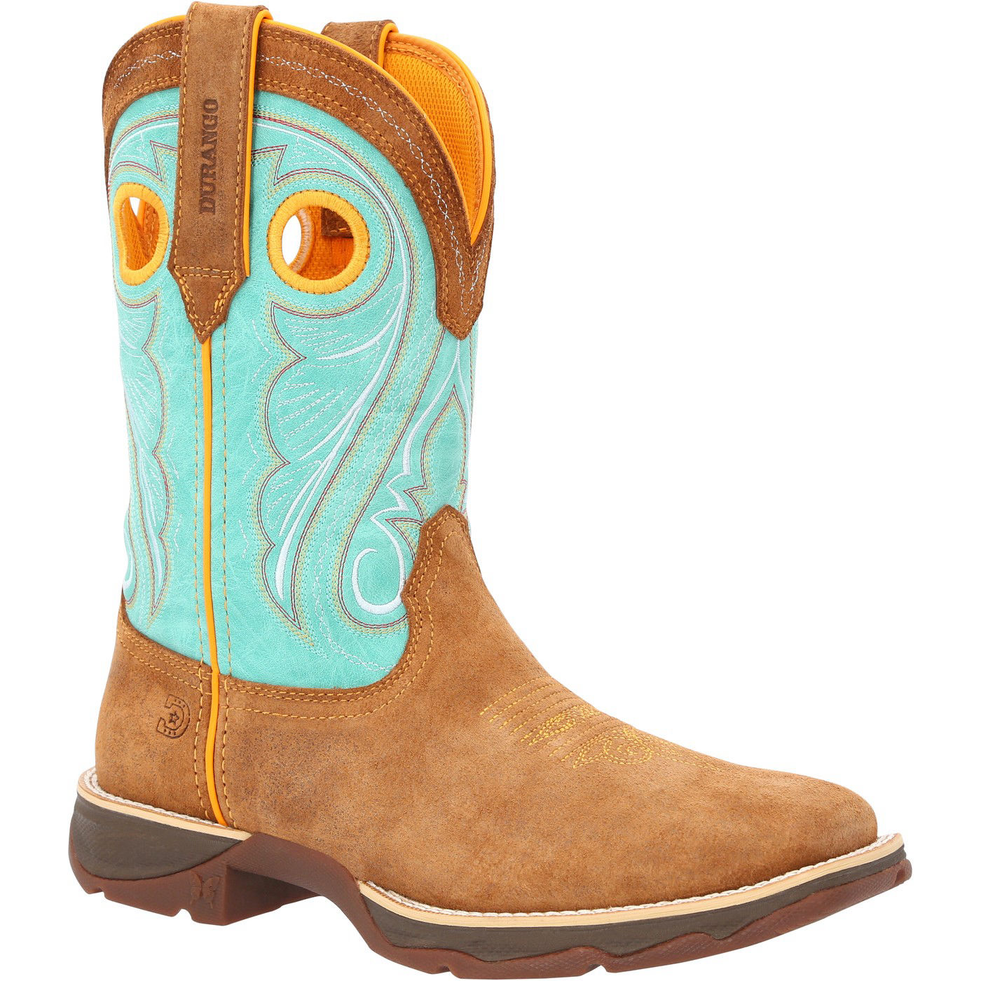 Lady Rebel by Durango® Women's Dusty Brown & Sky Blue Western Boot