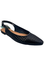 Baretraps Riva Bubble Tech Slingback Pointed Toe Flat Black (New without box)