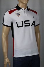 Ralph Lauren White USA Classic Fit Polo Shirt NWT