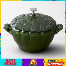 Staub Enameled Cast Iron Artichoke Cocotte, 3-Qt 100% Authen New in Box