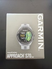 Garmin Approach S70 42mm GPS Golf Watch, Grey Band