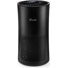 LEVOIT AIR PURIFIERS FOR HOME LARGE ROOM WITH AIR QUALITY MONITOR - BLACK