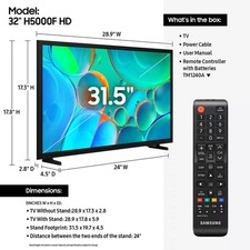 Samsung - 32" Class H5000F Series LED HD Smart Tizen TV UN32H5000FFXZA