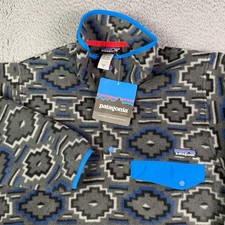 Patagonia Synchilla Snap-T Fleece Pullover Jacket Mens XS Gray Blue Aztec 25450