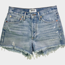 AGOLDE Parker Shorts W24 24 90s Cutoff High Waist Jorts Festival Cowgirl Boho
