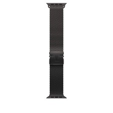 Apple Watch Band Ultra - Titanium Milanese Loop (49mm) - Medium - Black Titanium