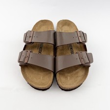 Birkenstock Arizona Mocha Birkibuc Leather Soft Footbed Sandals EU37-45 Size New