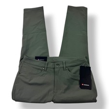 Lululemon Mens ABC Pant Slim 30L Warpstreme Grey Sage Green 29 LM5AD8S NWT