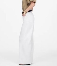 Madewell Super Wide Leg Jeans Size 29 White High Rise Full Length 90s $138
