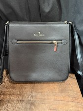 Kate Spade Sadie North South Crossbody Black Saffiano Leather K7379 NWT