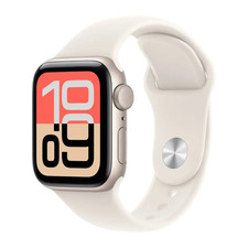 Apple Watch SE 3 40mm GPS Starlight Aluminum Case w Sport Band S/M MEH34LW/A (Excellent - Refurbished)