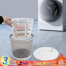 2-in-1 Hand Operated Washing Machine Spin Dryer Manual Clothes Washer For Travel