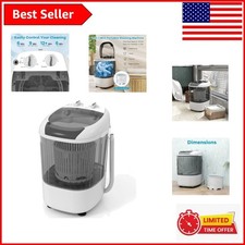 Lightweight Portable Washing Machine: 5.5 lbs Capacity for Easy Home Laundry