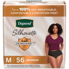 Depend Silhouette Incontinence & Postpartum Underwear for Women - Maximum (Open box)