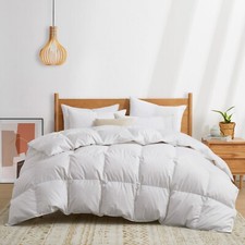 Puredown 90% Down Comforter 800 Fill Power, King or Queen Blanket Cotton Shell
