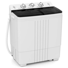 20lbs Compact Mini Portable Twin Tub Washing Machine Washer Spain Spinner