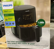 Black Philips 3000 Series 1400W 4.1L Digital Rapid Air Airfryer New