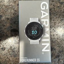Garmin Forerunner 55 GPS Watch - White