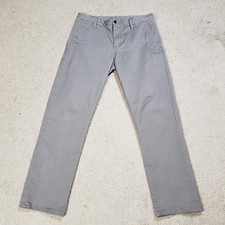 Vuori Aim Pant Mens 30 Grey Slim Straight Stretch Chino Trousers V433