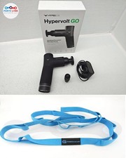 Hypervolt GO Black Handheld Percussion Massage Gun Device 3 Speed with Strap (Open box)
