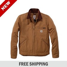 Carhartt Iconic J01 Duck Detroit Jacket Blanket Lined Mens Work Coat / FULL SIZE