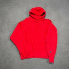 Champion Reverse Weave Pullover Hoodie Men's Large Red Blank Sweatshirt GF68 (New without tags)