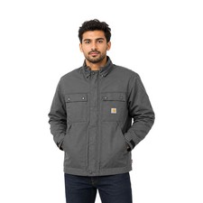 Carhartt FR Men's Grey Coat Flame Resistant Full Swing Quick Duck Jacket (S56)