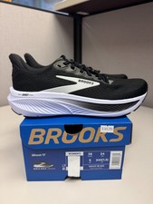 Brooks Women's Ghost 17 Black Grey White Med Width brand New