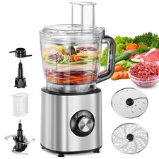 TINANA 6-in-1 Food Processor, 1000W Motor, 10-Cup BPA-Free Bowl, Multifunctional (Open box)