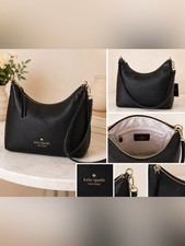 Kate Spade New York Black Pebbled Hobo Shoulder Bag – New With Tags