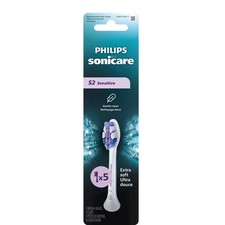 Philips Sonicare S2 Optimal Sensitive Replacement Brush Head - White - 5pk: