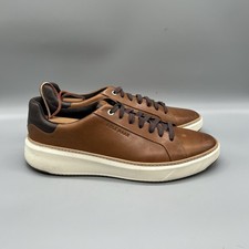 Cole Haan Shoes Mens 10 Brown Leather Low Top Casual Sneakers Comfort Walking