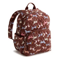 Vera Bradley Galloping Horses Backpack - Brown