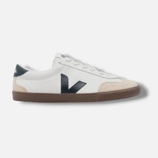 Veja Unisex Adult's White Volley Leather Sneakers Size W8/M6