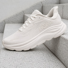 Hoka One One Clifton 10 White 1162031-WWH Womens Running Casual Shoes New
