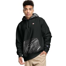 Champion Men's Hoodie Reverse Weave Colorblock 12 oz Pullover Hooded Sweatshirt