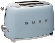 Smeg TSF01PBUS 50's Retro Style Aesthetic 2 Slice Toaster in Pastel Blue