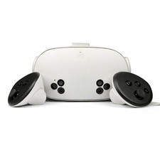 Meta Quest 3S 128GB VR Virtual Reality Headset white with 2 controllers WARRANTY (Certified Refurbished)