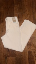 Madewell Curvy 90s Straight Jeans Size 29 Light Oat Beige High RIse $128 NWT