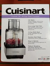 Cuisinart Custom 14-Cup Food Processor, Brushed Stainless DFP-14BCNY 720W No BPA