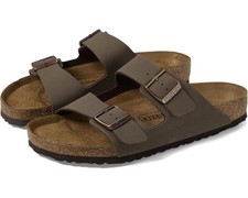 Birkenstock Arizona Soft Footbed-Birkibuc™ Mocha Sandals Women’s Shoes