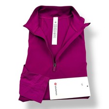 Lululemon Nulux Tennis Long Sleeve Half Zip Pullover Magenta Purple MGPR Size 4