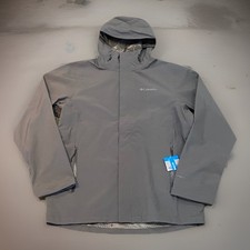 Columbia Omni-Tech Staydry FS Rain Jacket Grey 2107702 New S/Tags Men’s S