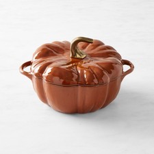 Staub Enameled Cast Iron Pumpkin Cocotte, 3.5-Qt