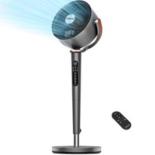 Romswi Remote Pedestal Fan for Bedroom 120° Oscillating Air Circulator Fan with