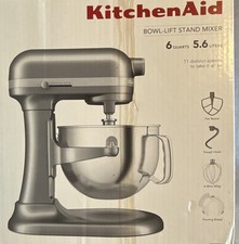 KitchenAid 6 Qt Bowl-Lift Stand Mixer 11-Speed 500W Silver (Never Opened)