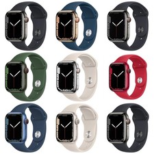 Apple Watch Series 7 41mm 45mm Wi-Fi + GPS + Cellular Smartwatch - All Colors (Good - Refurbished)