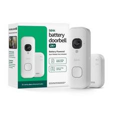 Blink Battery Doorbell 2K+ (White) Sync Module Core included — Wireless video (Open box)