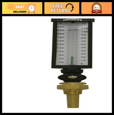 Dual Scale Industrial Thermometer 3-1/2" Stem 30-240°F/C with Thermowell NPT